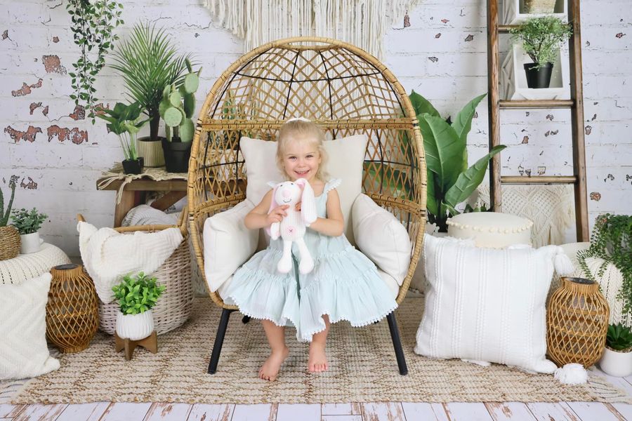 Kate Frühling Boho Macrame Zimmer Hintergrund Entworfen von Mandy Ringe Photography - Kate Backdrop.de