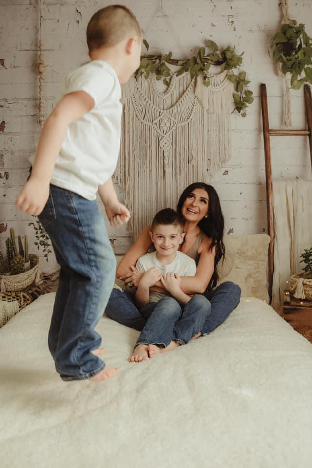 Kate Frühling Boho Macrame Zimmer Hintergrund Entworfen von Mandy Ringe Photography - Kate Backdrop.de
