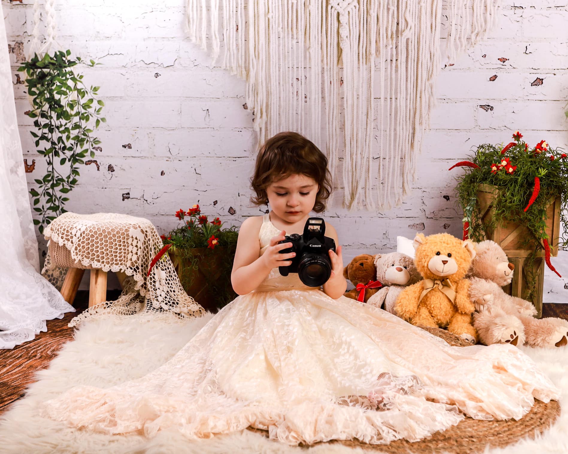 Kate einfach Boho Macrame Mauer Hintergrund Entworfen von Mandy Ringe Photography - Kate Backdrop.de