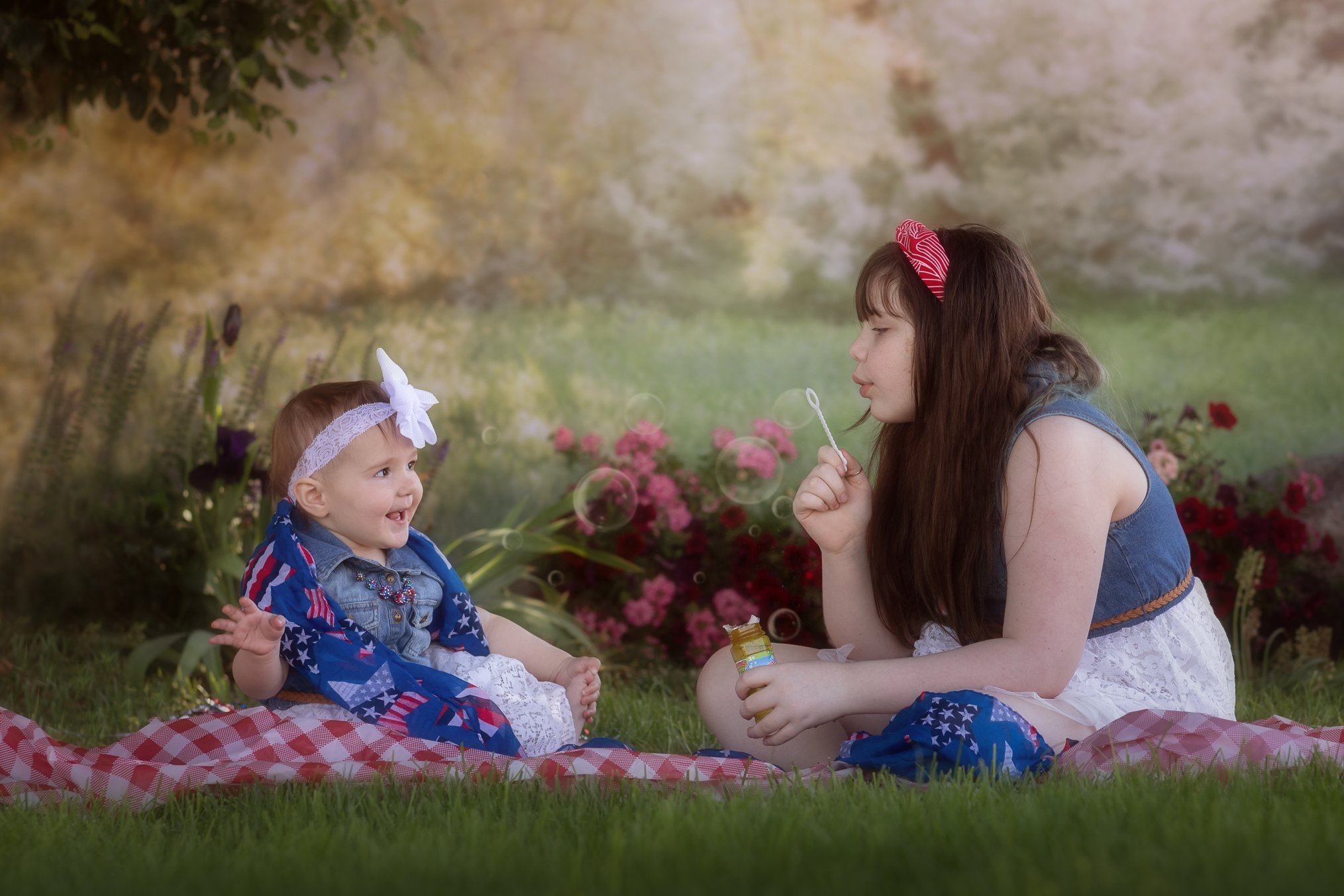 Kate Frühlingspark Rasen Kulisse für Fotografie Entworfen von Lisa Granden - Kate Backdrop.de