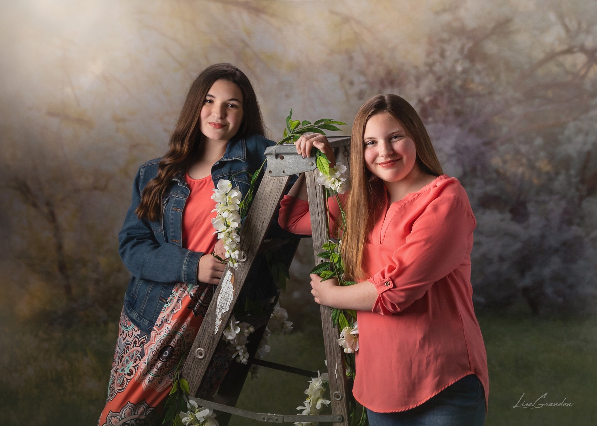 Kate Frühlingspark Rasen Kulisse für Fotografie Entworfen von Lisa Granden - Kate Backdrop.de