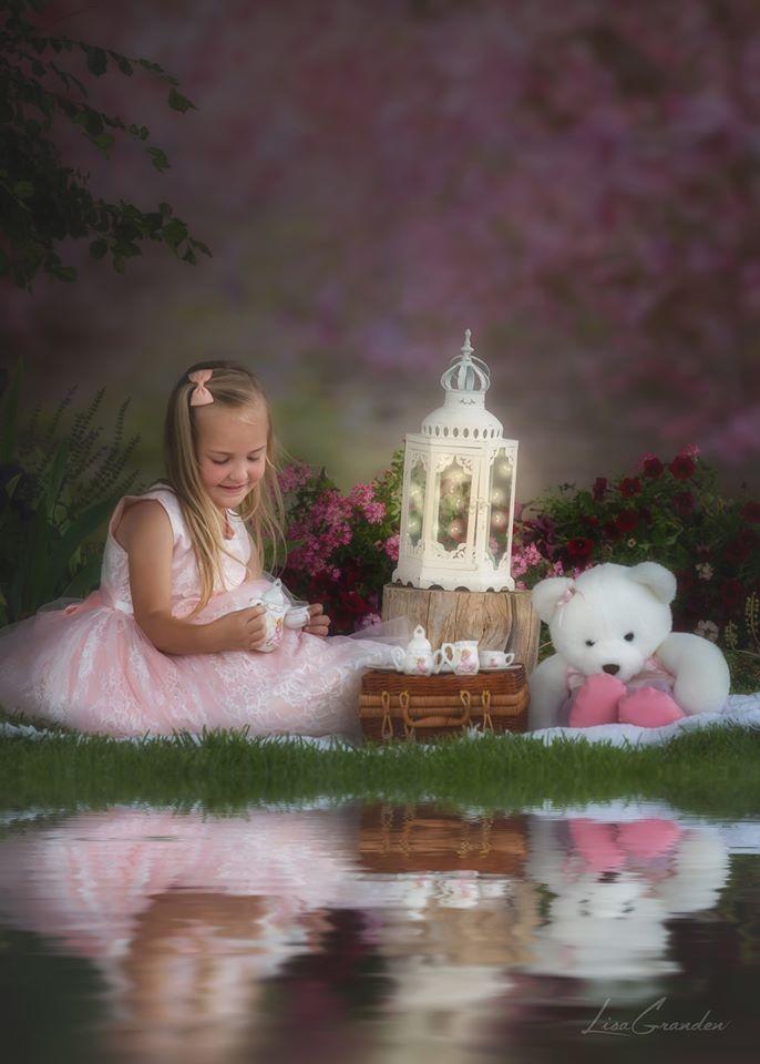 Kate Frühlingsrosa Blumenhintergrund für Fotografie Entworfen von Lisa Granden - Kate Backdrop.de