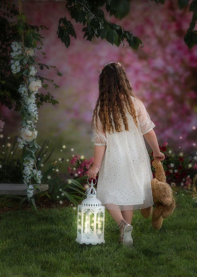 Kate Frühlingsrosa Blumenhintergrund für Fotografie Entworfen von Lisa Granden - Kate Backdrop.de