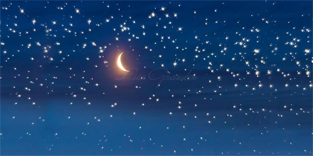 Kate Mond & Sterne Hintergrund für Fotografie Entworfen von Lisa Granden - Kate Backdrop.de