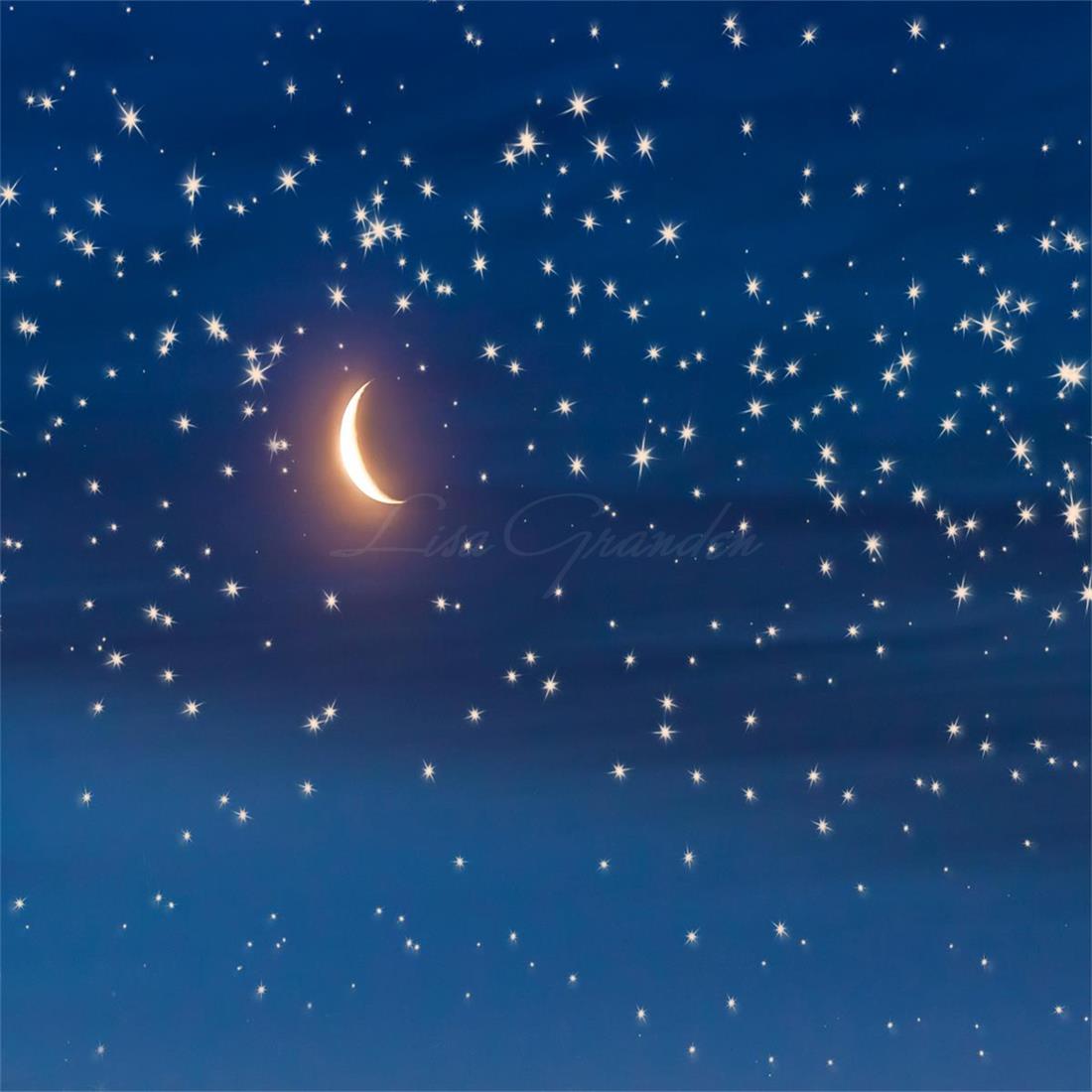 Kate Mond & Sterne Hintergrund für Fotografie Entworfen von Lisa Granden - Kate Backdrop.de