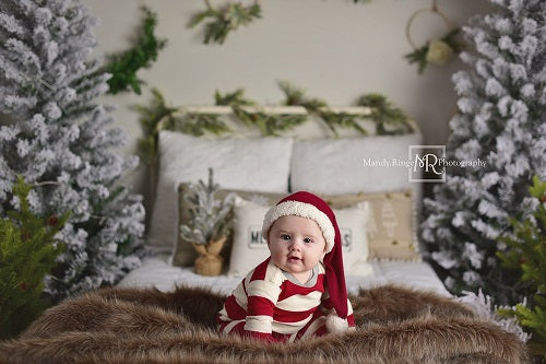 Kate Weihnachts- / Winterbett-Hintergrund Weihnachten Entworfen von Mandy Ringe Photography - Kate Backdrop.de