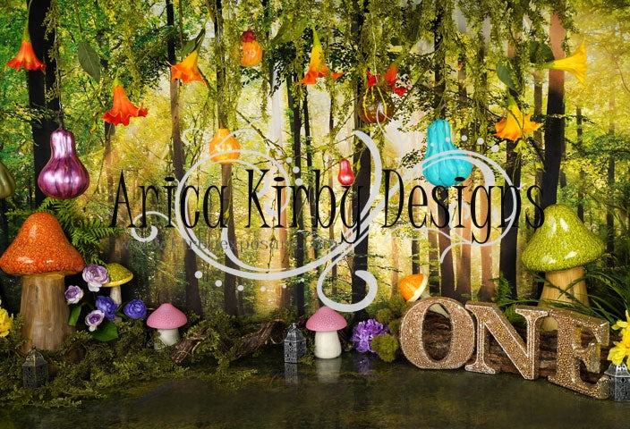 kate Troll Wald Geburtstag Hintergrund Entworfen von Arica Kirby - Kate Backdrop.de