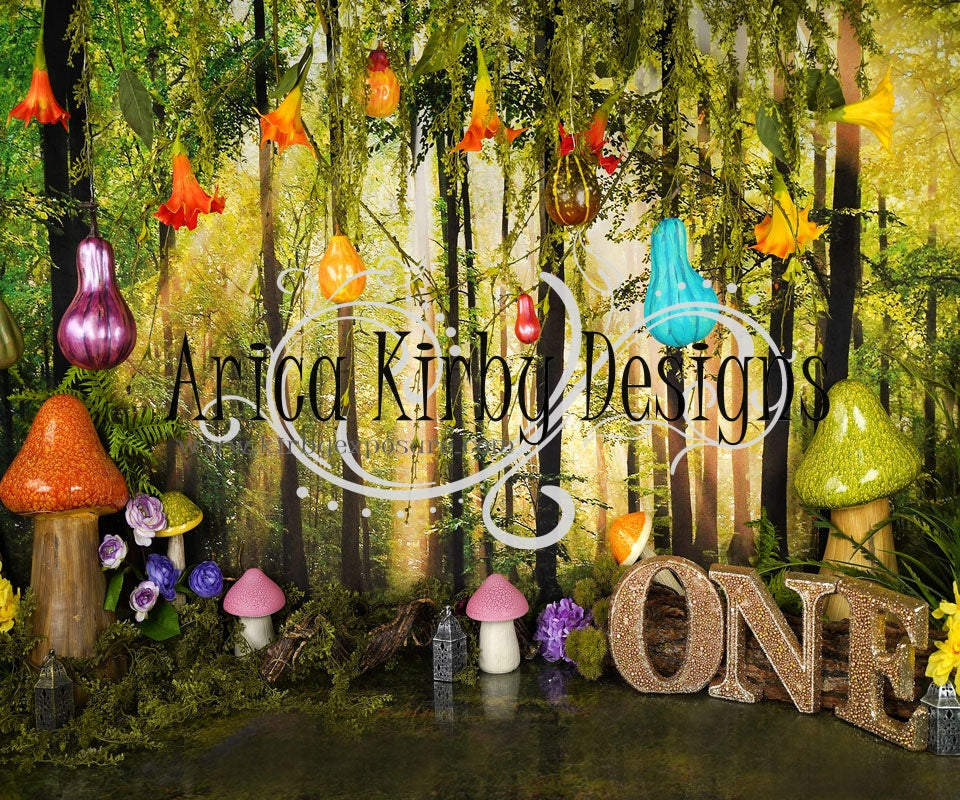 kate Troll Wald Geburtstag Hintergrund Entworfen von Arica Kirby - Kate Backdrop.de