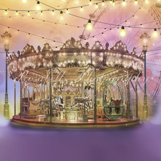 Kate Karussell-Hintergrund Entworfen von Rosabell Photography - Kate Backdrop.de