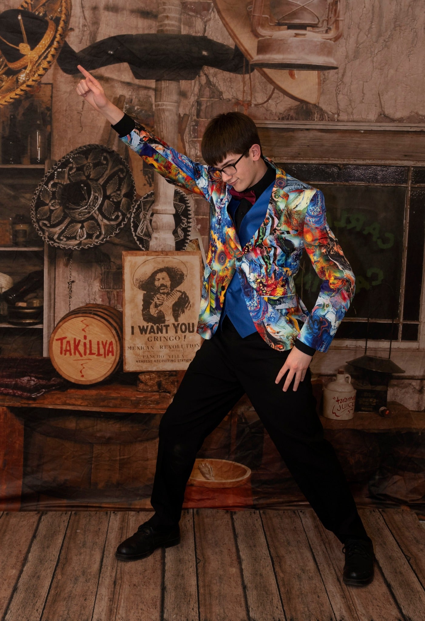 Kate Retro-Western-Cowboy-Hintergrund - Kate Backdrop.de