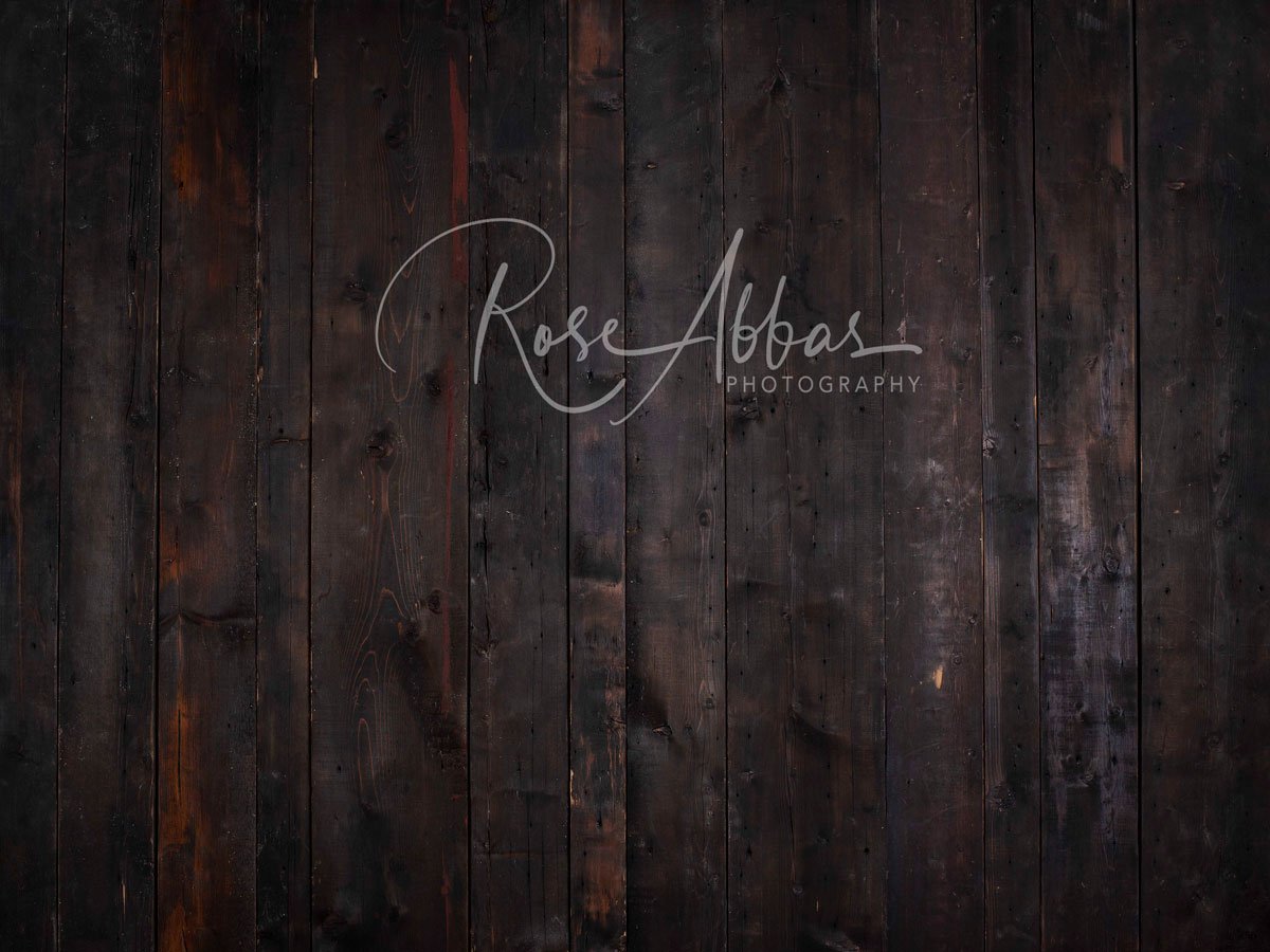 Kate Dunkelbrauner Holzhintergrund Holz von Rose Abbas - Kate Backdrop.de