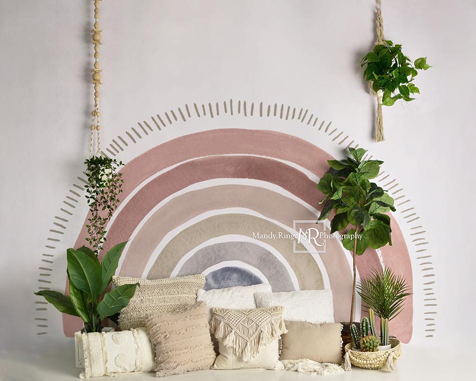 Kate Muttertag Boho Regenbogen Sommer Hintergrund von Mandy Ringe Photography - Kate Backdrop.de