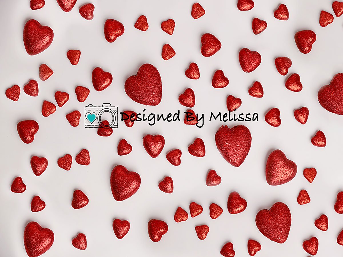 Kate Rote Herzen Hintergrund des Valentinstags von Melissa King - Kate Backdrop.de