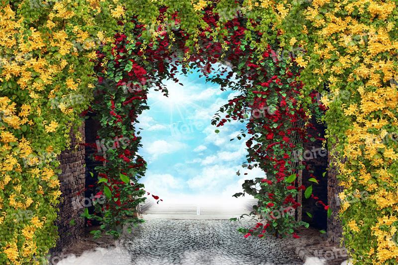 Kate Blumen Wald Landschaft Natur Hochzeit Hintergrund für Fotografie - Kate Backdrop.de