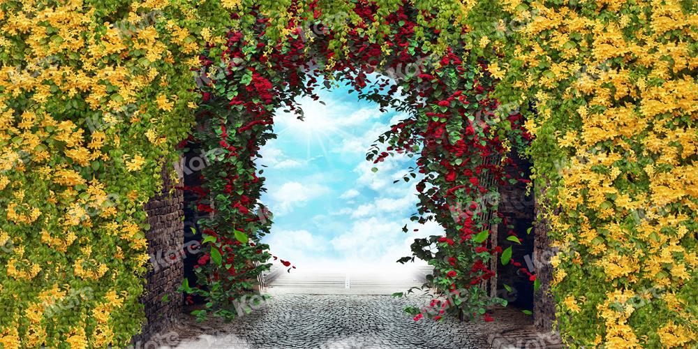 Kate Blumen Wald Landschaft Natur Hochzeit Hintergrund für Fotografie - Kate Backdrop.de