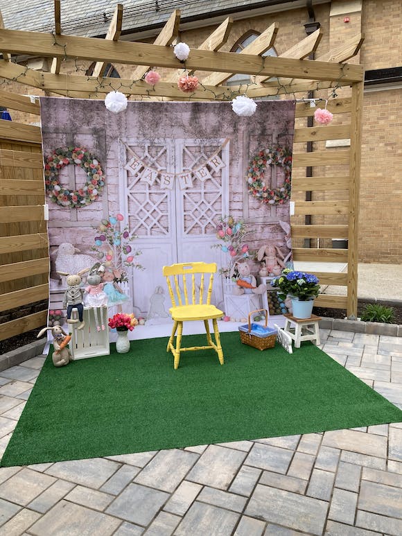 Kate Scheunentor Buntes Ei Ostern Hintergrund für Fotografie - Kate Backdrop.de