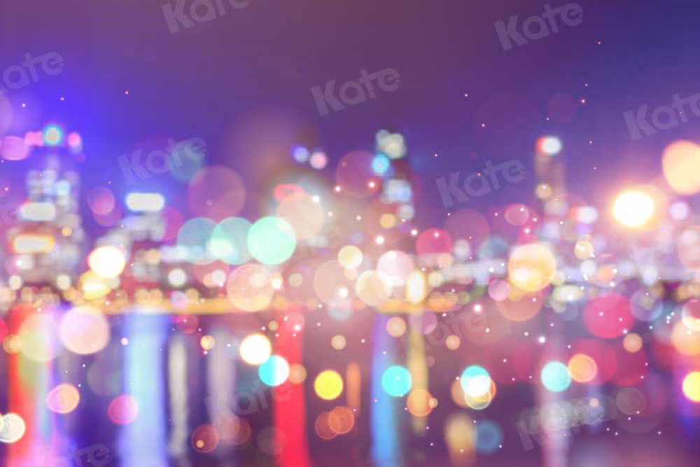Kate Stadt abstrakter Bokeh Bunt Hintergrund für Fotografie - Kate Backdrop.de