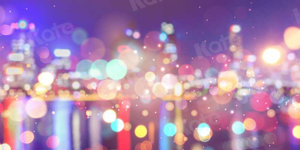Kate Stadt abstrakter Bokeh Bunt Hintergrund für Fotografie - Kate Backdrop.de