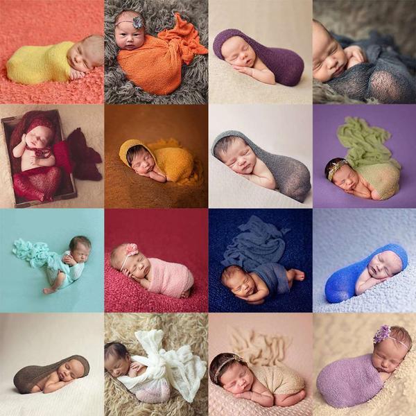 Katebackdrop：Newborn Baby Stretch Wrap Photo Props Wrap-Baby Photography Props