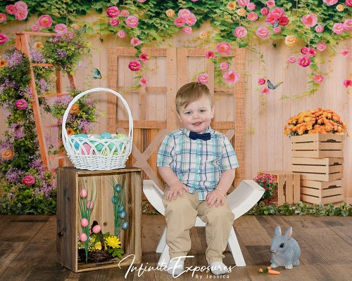 Kate Frühling Blumen Schmetterling Hintergrund entworfen von Ava Photography - Kate Backdrop.de