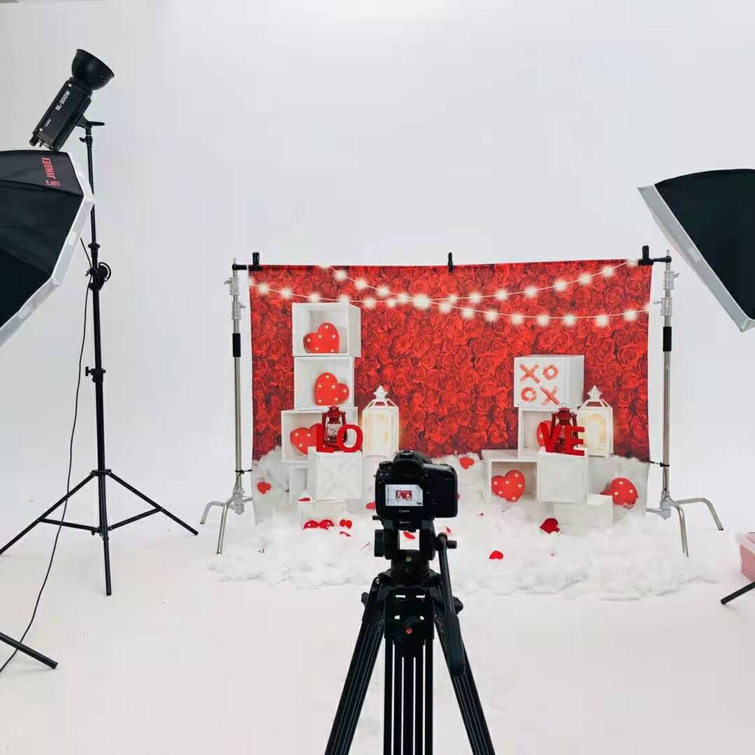 Kate Valentinstag Rosen Wand Xoxo Hintergrund Entworfen von Kate - Kate Backdrop.de