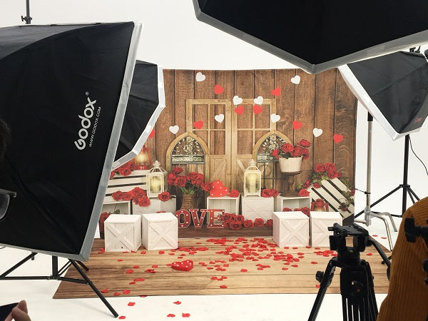 Kate Valentinstag Liebe Rosen Hintergrund Entworfen von Emetselch - Kate Backdrop.de