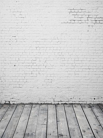 Katebackdrop:Kate Wedding White Brick Wall Floor Backdrop Photography