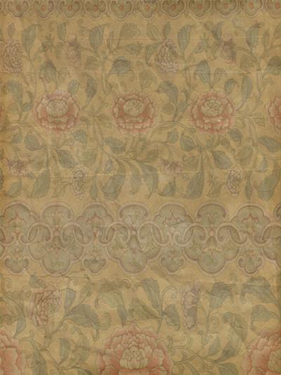 Katebackdrop:Kate Newborn Vintage Yellow Flowers Dark Pattern Printed Backdrops