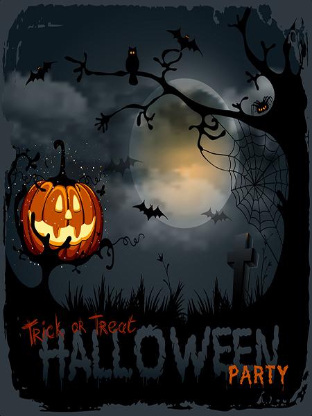 Katebackdrop£ºKate Brick Wall Pumpkin Heads Backdrop for Halloween Photography
