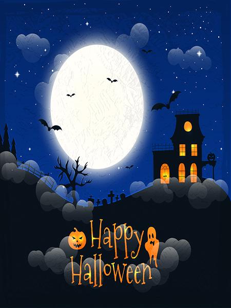 Katebackdrop£ºKate Brick Wall Pumpkin Heads Backdrop for Halloween Photography