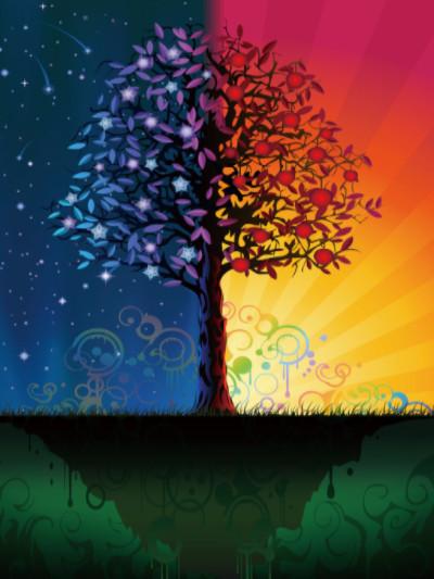 Katebackdrop:Kate Children Colorful Tree Photography Backdrops