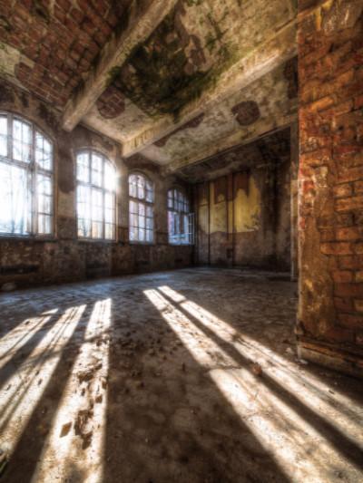 Katebackdrop:Kate Dark Brick Indoor Background building Windows Wedding Backdrop