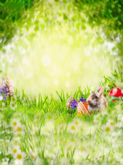 Katebackdrop:Kate Easter Children Green Grass Photography Backgrounds