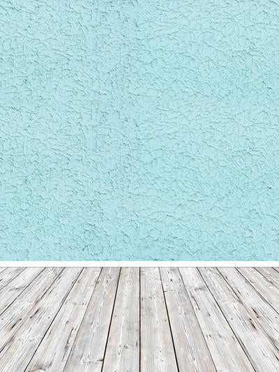 Katebackdrop:Kate Light Sky Blue Wall White Floor Baby Backdrops