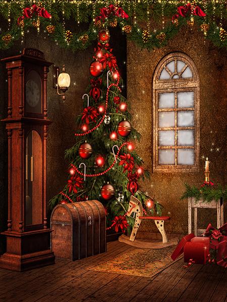 Katebackdrop:Kate Photography Backdrop Christmas Tree Shinny Light Children Background