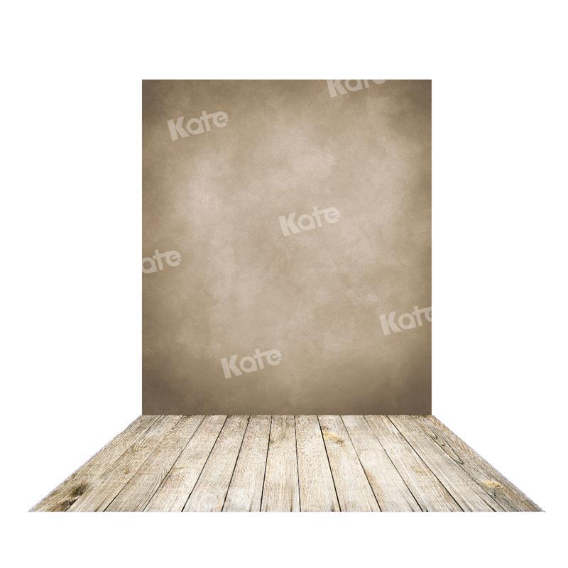 Kate Abstrakte Textur beige Farbe Familie Hintergrund + Hellbraun Holz Gummi Bodenmatte - Kate Backdrop.de