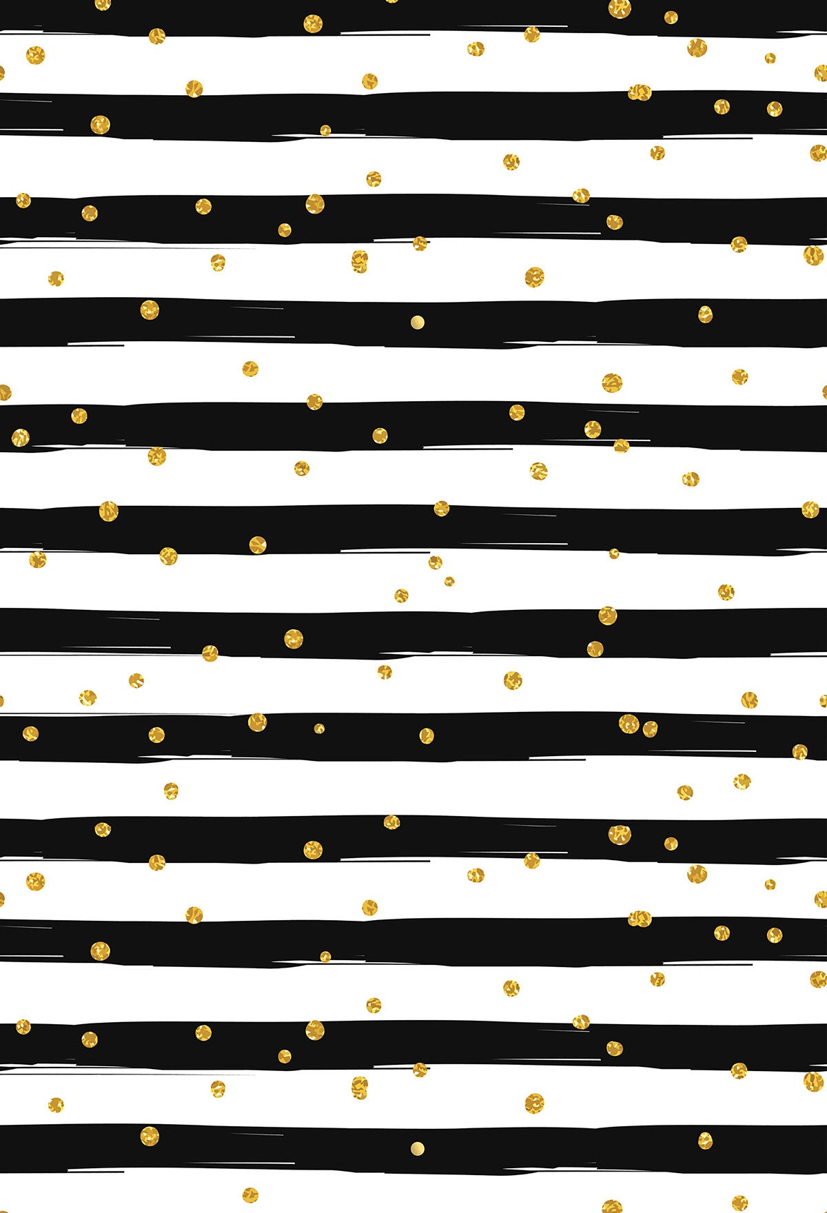 Kate Schwarzweiss-Streifen mit Goldenem Punkt Hintergrund für Fotografie - Katebackdrop.de