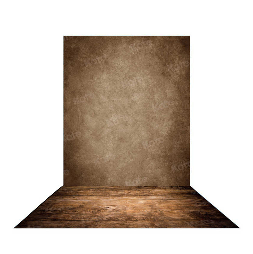 Kate abstrakt Dunkel braun Hintergrund+Dunkelbraun Holz Bodenmatte Gummimatte - Kate Backdrop.de