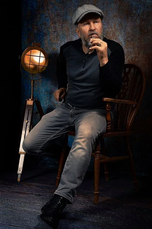 Kate Abstrakter Hintergrund der Braun- und Blautöne-Beschaffenheit Blau für Fotografie - Kate Backdrop.de