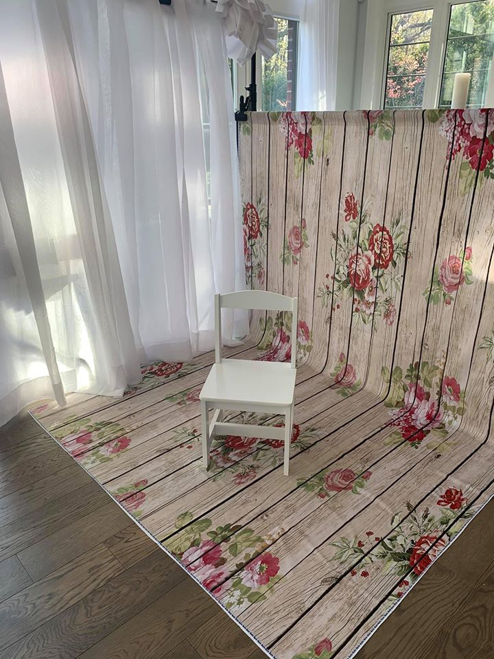 Kate Blumen Holz Hintergrund für Fotografie - Kate Backdrop.de