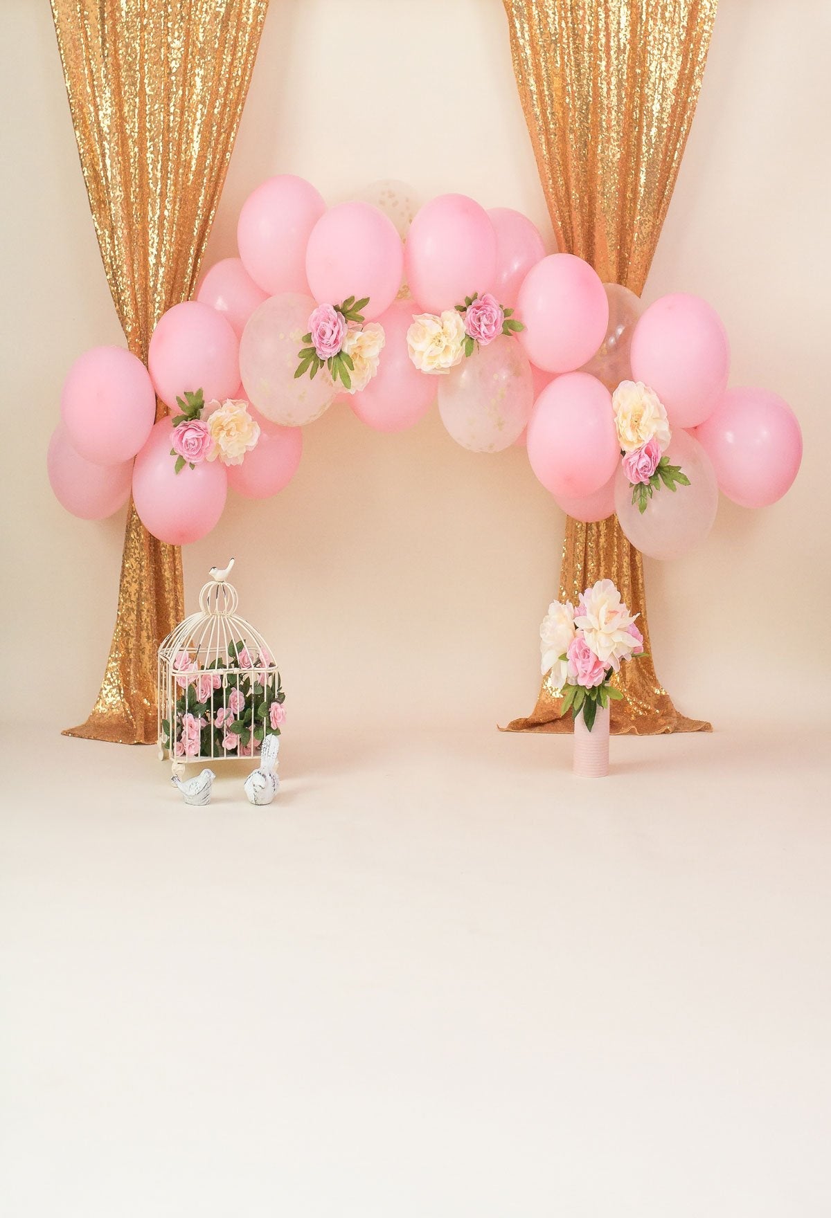 Kate Ballons und Dekorationen Geburtstag Hintergrund für Kinder von Dottie Grenier - Kate Backdrop.de