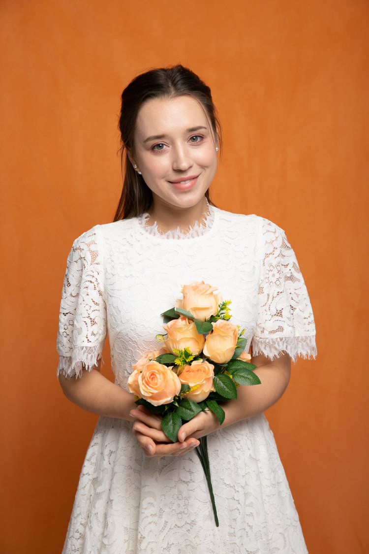 Kate einfarbig Orange Hintergrund Porträt Fotografie - Kate Backdrop.de