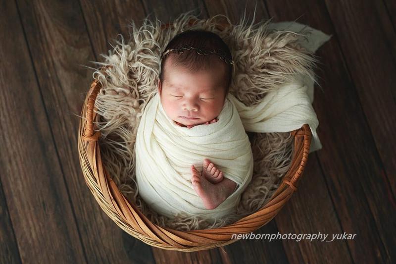 Kate Retro Holz braune Gummimatte Bodenmatte Neugeborenes - Kate Backdrop.de