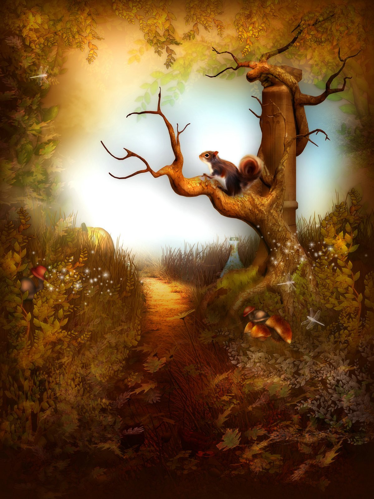 Katebackdrop:Kate Children Yellow Forest Photography Backdrop