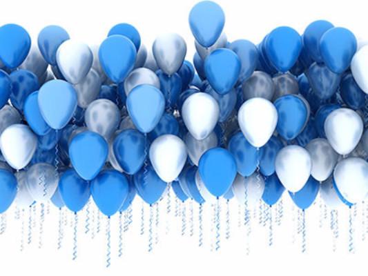 Katebackdrop:Kate Blue Balloon For Children Birthday Or Party Holiday Photo Backdrops