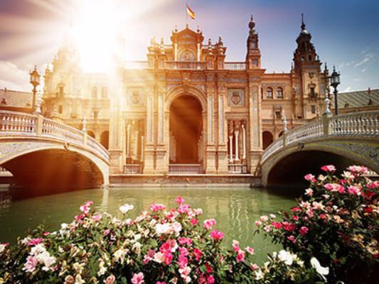 Katebackdrop:Kate Building Scenery Castle Bridge Backdrops bridge