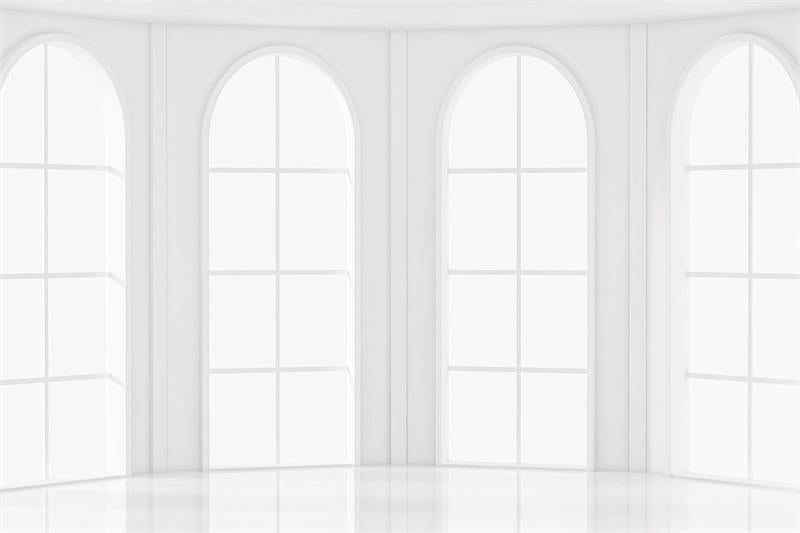 Kate Gewölbt Fenster Hintergrund Weiß für Fotografie Hochzeit - Kate Backdrop.de