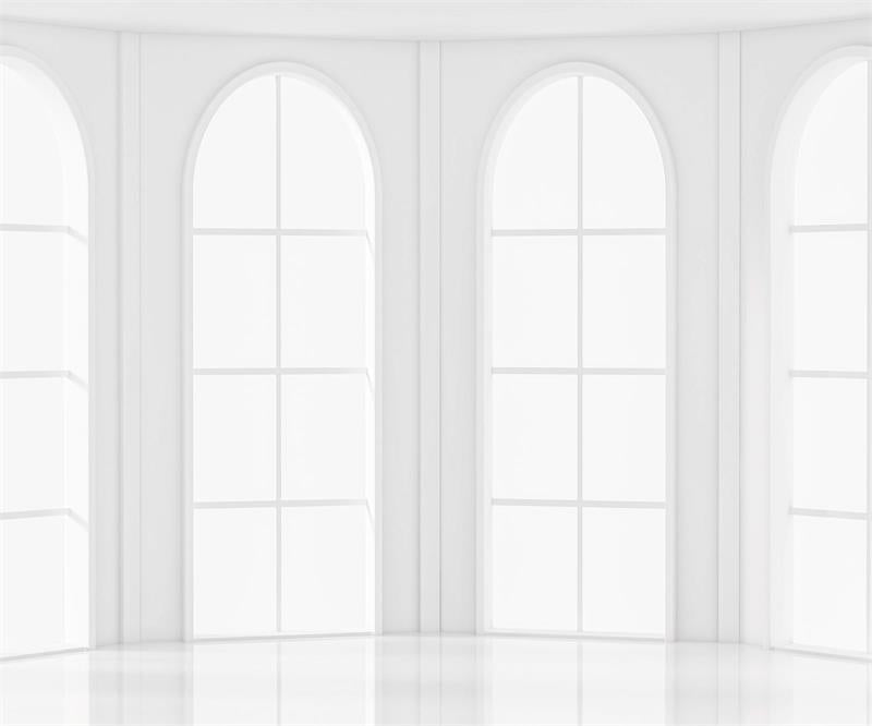 Kate Gewölbt Fenster Hintergrund Weiß für Fotografie Hochzeit - Kate Backdrop.de
