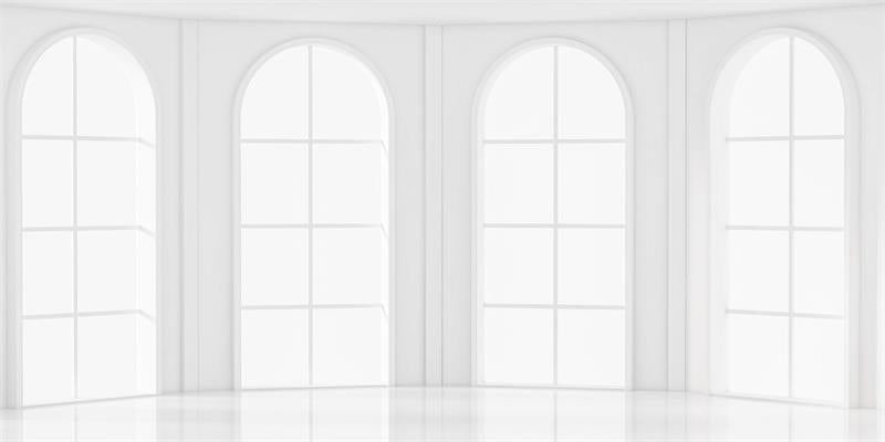 Kate Gewölbt Fenster Hintergrund Weiß für Fotografie Hochzeit - Kate Backdrop.de