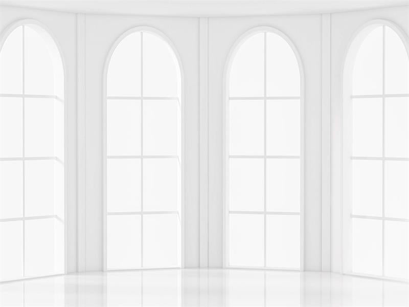 Kate Gewölbt Fenster Hintergrund Weiß für Fotografie Hochzeit - Kate Backdrop.de